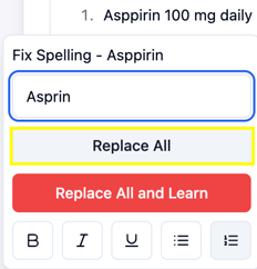 Dictionary - replace all